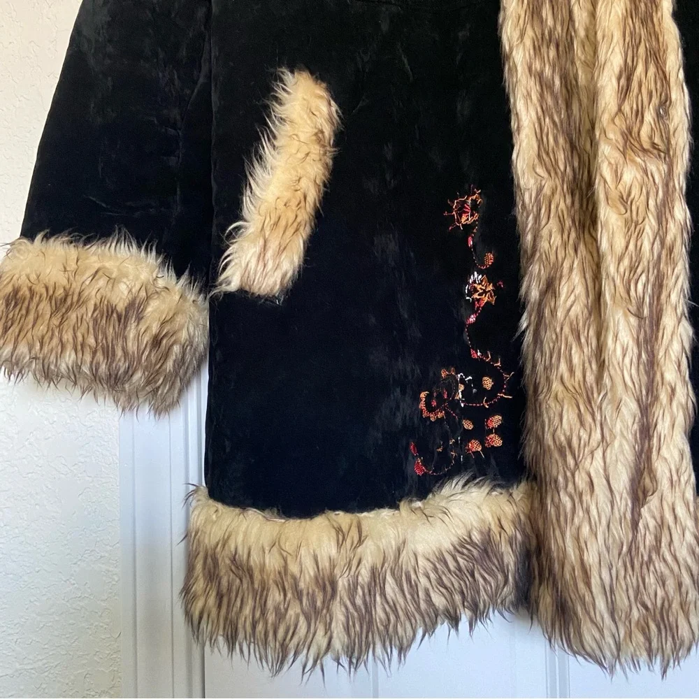 Vintage Phoenix Faux Suede and Fur Penny Lane Coat 2X-3X - Picture 5 of 13